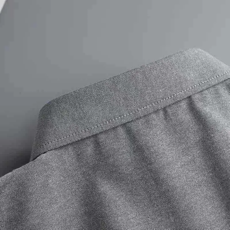Exquisite Versatile Adult Stylish Shirt Soft Shirt Comfortable Gray Fake Collar Blouse Sophisticated Shirt Ruffle Edge Blouse
