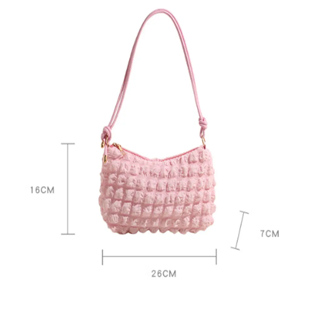 Fashion Vintage Women Subaxillary Bag Texture Shoulder Crossbody Bags Retro Female Shopping Underarm Handbag Totes