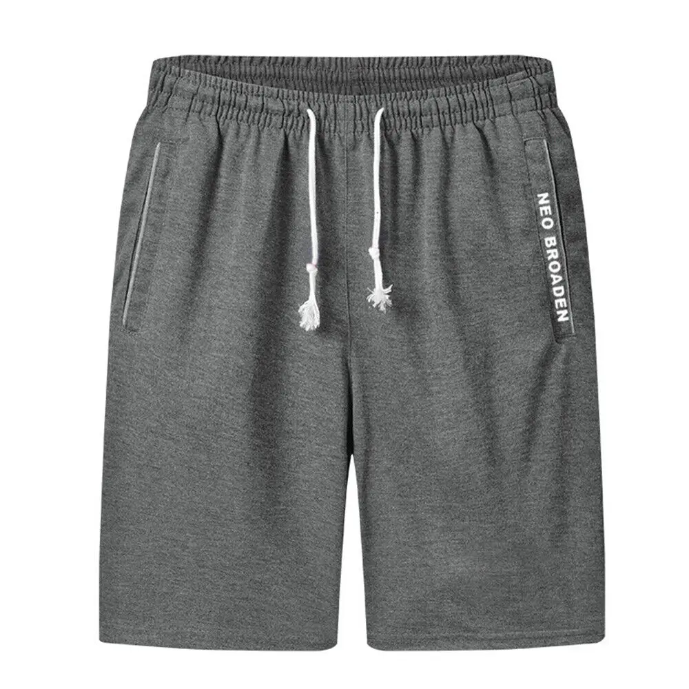 Men Summer Casual Shorts Breathable Beach Shorts Comfortable Fitness Basketball Sports Short Pants Male Loose Drawstring Shorts