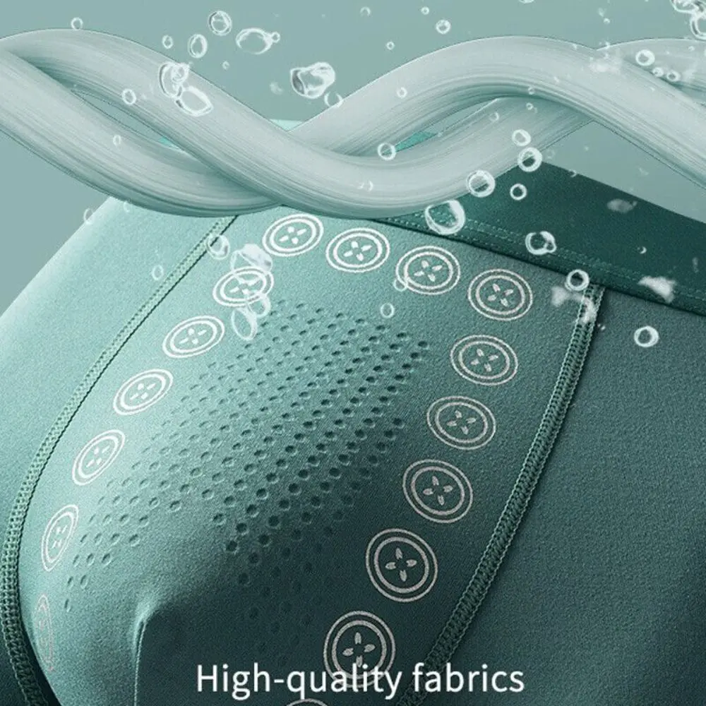 Breathable Magnetic Therapy Men's Underwear Polyester Fibre Men's Long-Lasting Underwear for Male Growth Tightening Delaying