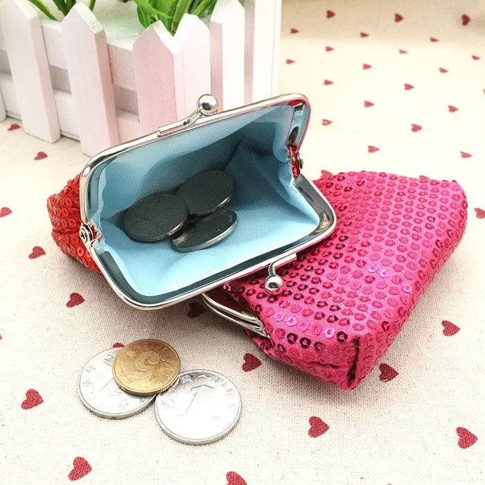 Sequin Coin Purses Reversible Sequins Mini Wallets Magic Flip Sequins Wallets Purses For Party Favors Gifts Cute Storage Wallets