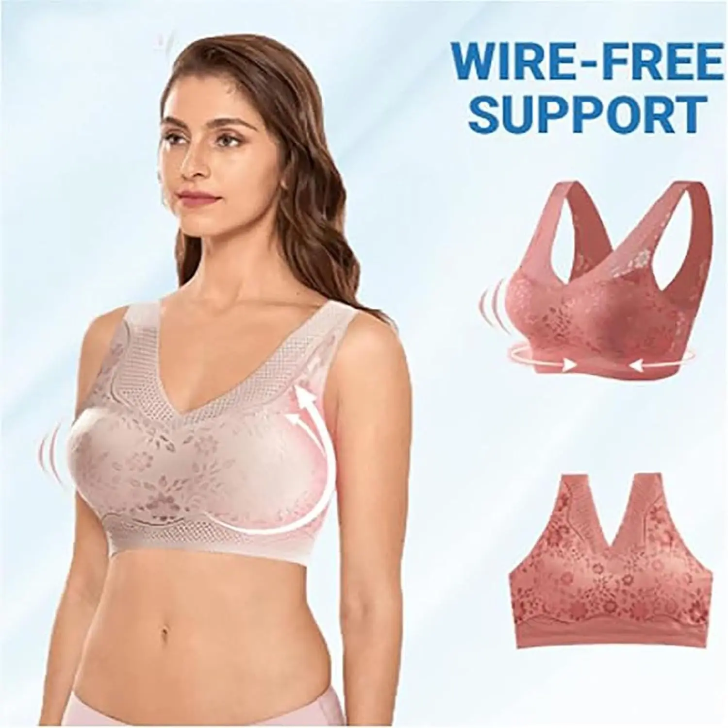 Women's Orthopedic Anti-Sagging Bra Bras for Senior Women Posture Correcting Bra Breathable Push up Bras