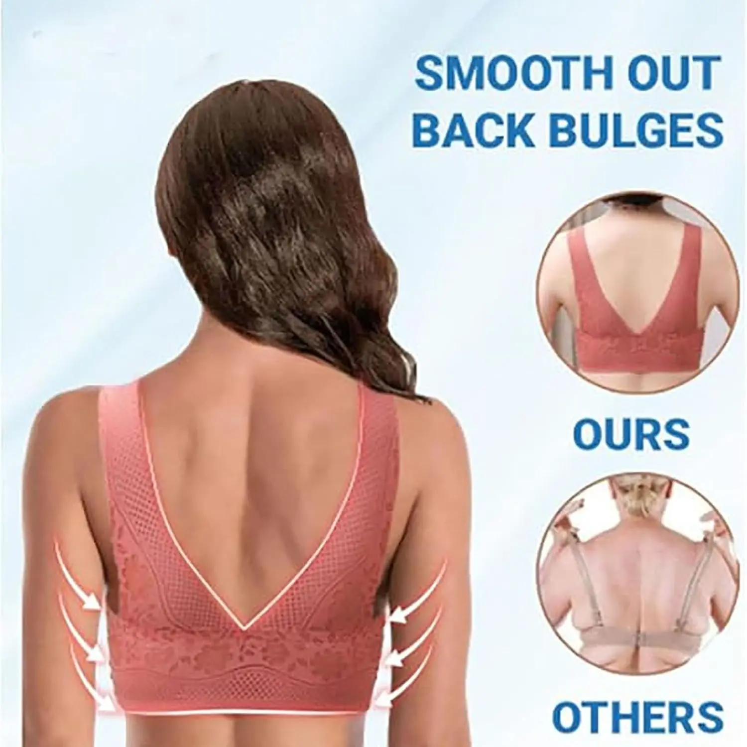 Women's Orthopedic Anti-Sagging Bra Bras for Senior Women Posture Correcting Bra Breathable Push up Bras