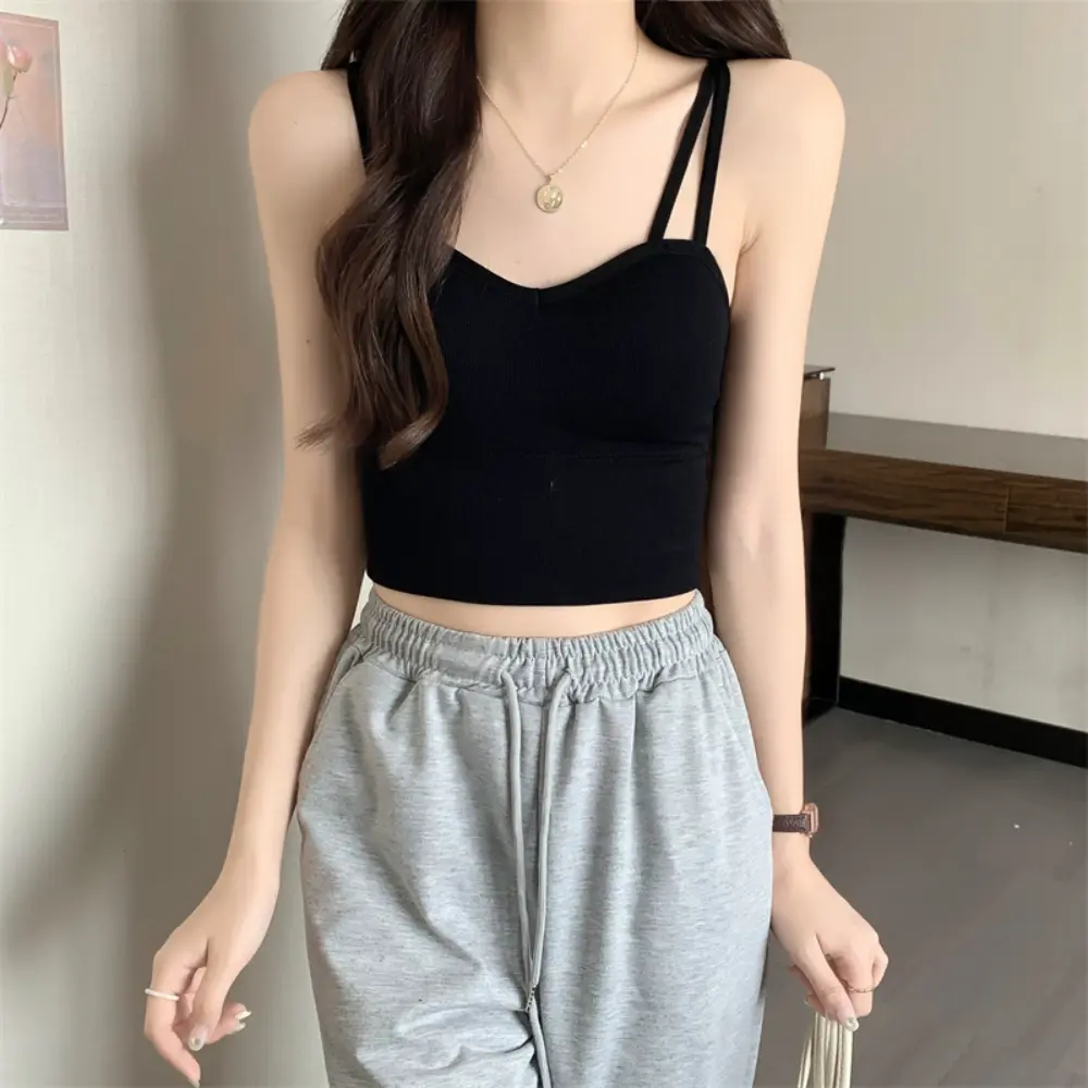 Women's Cotton Bra Female Tube Top Bra Women's Suspender Underwear Beautiful Tank Top Seamless Comfort Bra Sport Bra Tops