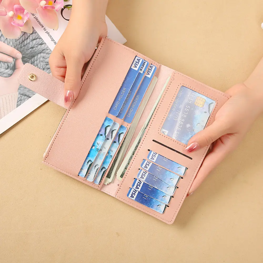 Female Purse Fashion Multi-Card Bag Women Wallet Multi-Card Pu Leather Wallet For Travel Casual Women