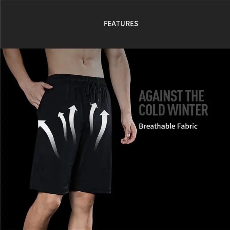 Men's Summer Cool Shorts Plus Size Sweatpants Casual Loose Running Basketball Sport Gym Fitness Training Workout Bottom Shorts