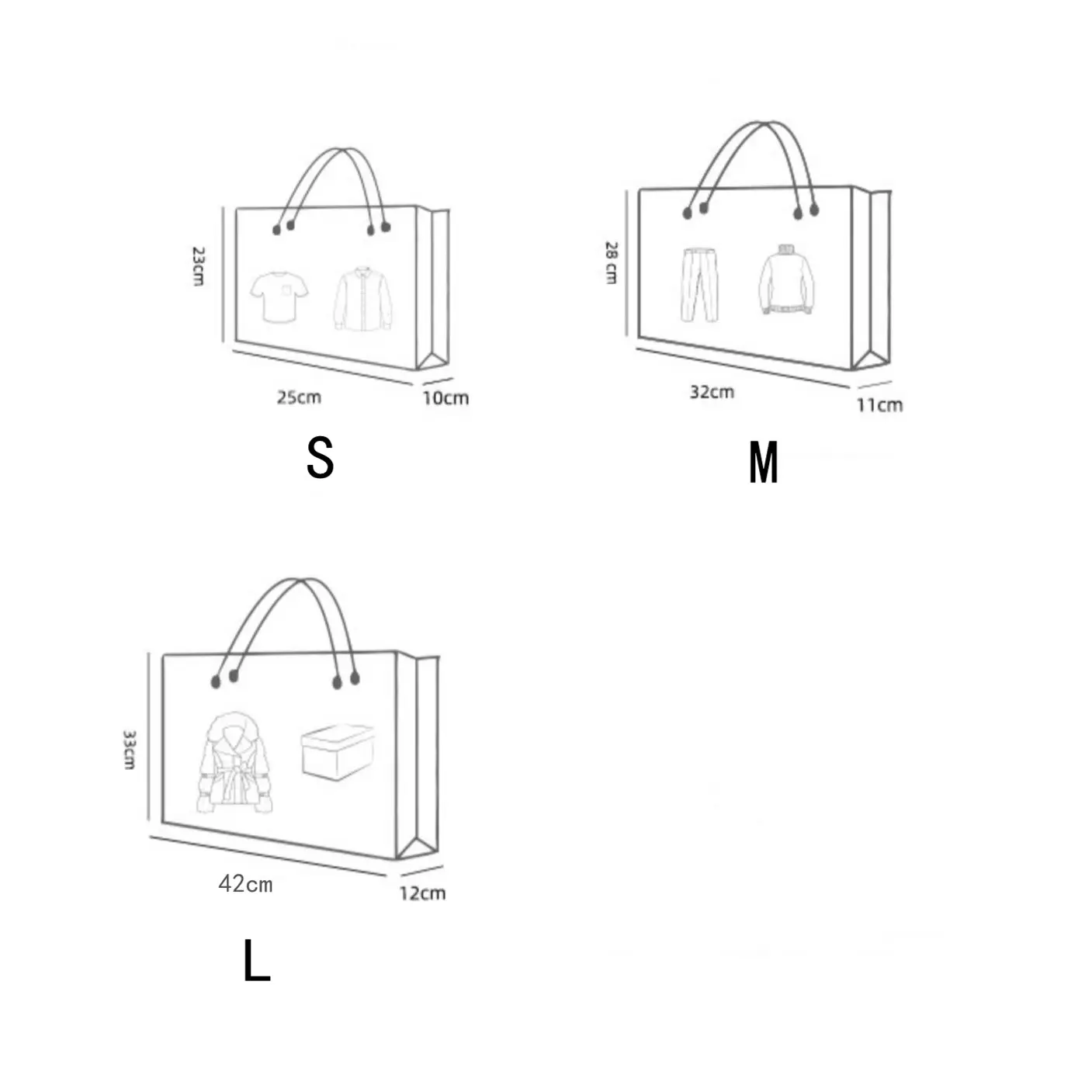 Metal Laser Pvc Tote Bag High Quality Gift Bag Clothing Wedding Party Favor Bags With Handle Waterproof Garment Packaging Bag