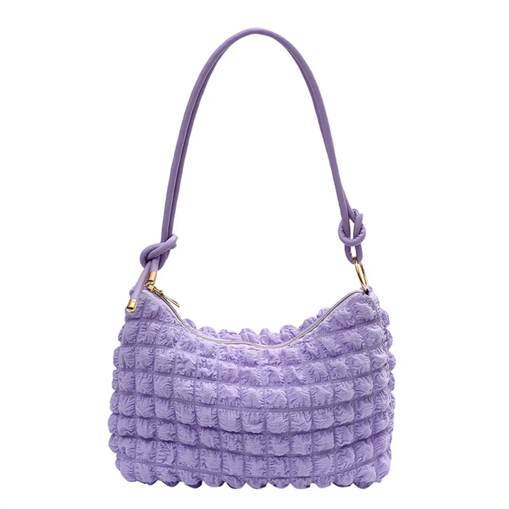 Large Capacity Fashion Women Bags Cute Pleated Handbag Quilted Shoulder Bags Luxury Tote Bags Female Underarm Bag