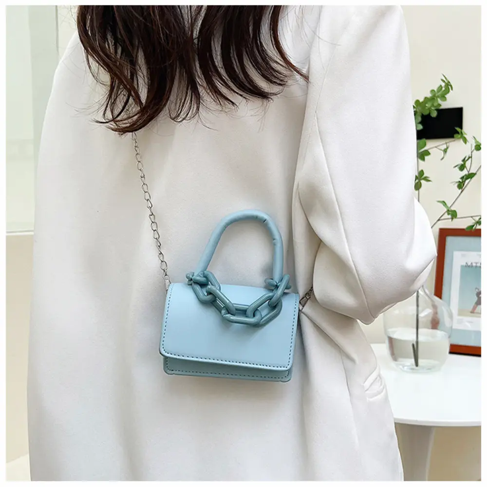 2024 Fashion Temperament Women's Bag Korean Version Winter Trendy chain small square crossbody Bag Casual One Shoulder Handbag