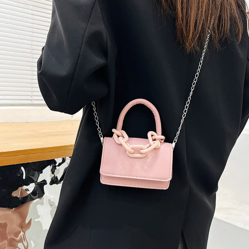 2024 Fashion Temperament Women's Bag Korean Version Winter Trendy chain small square crossbody Bag Casual One Shoulder Handbag