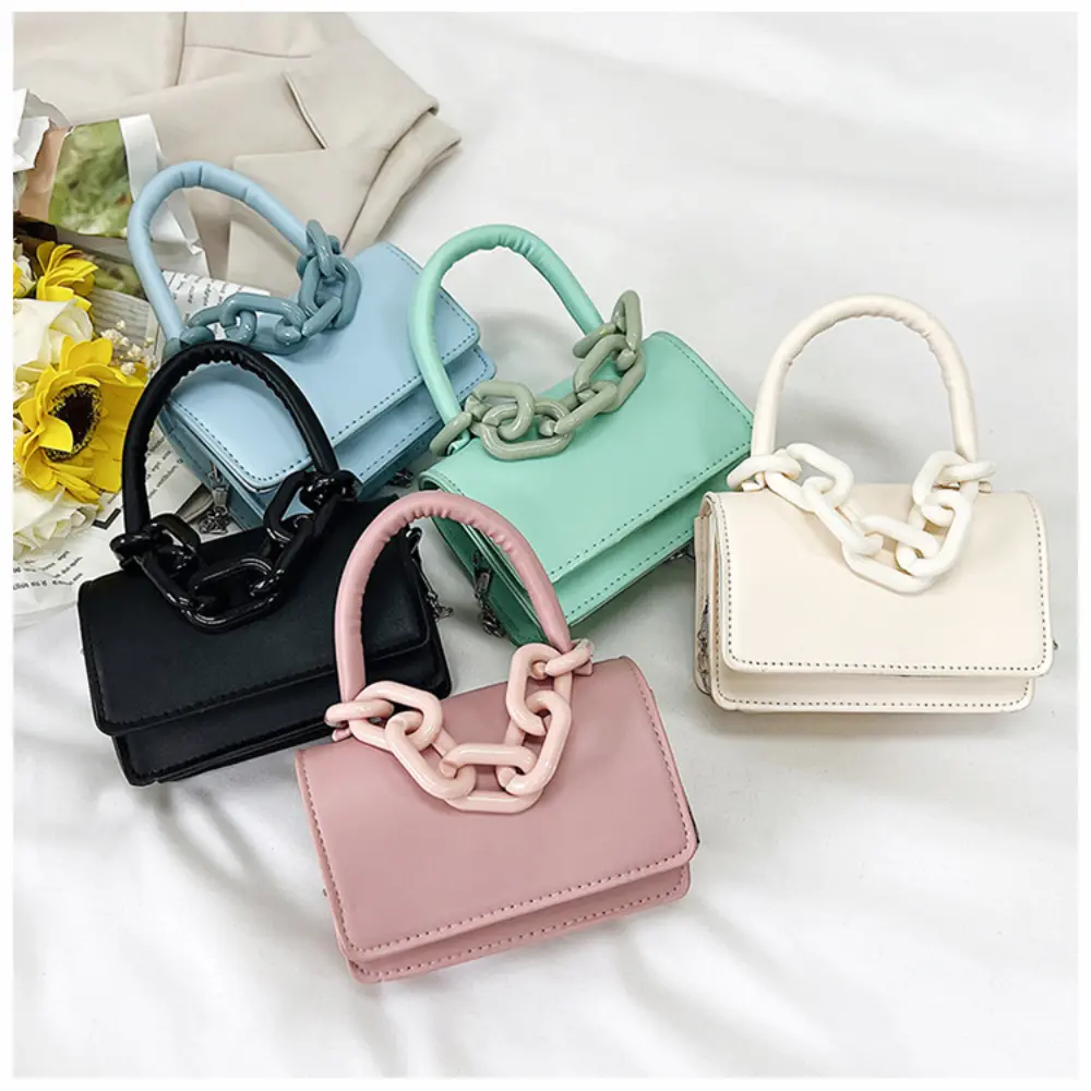 2024 Fashion Temperament Women's Bag Korean Version Winter Trendy chain small square crossbody Bag Casual One Shoulder Handbag