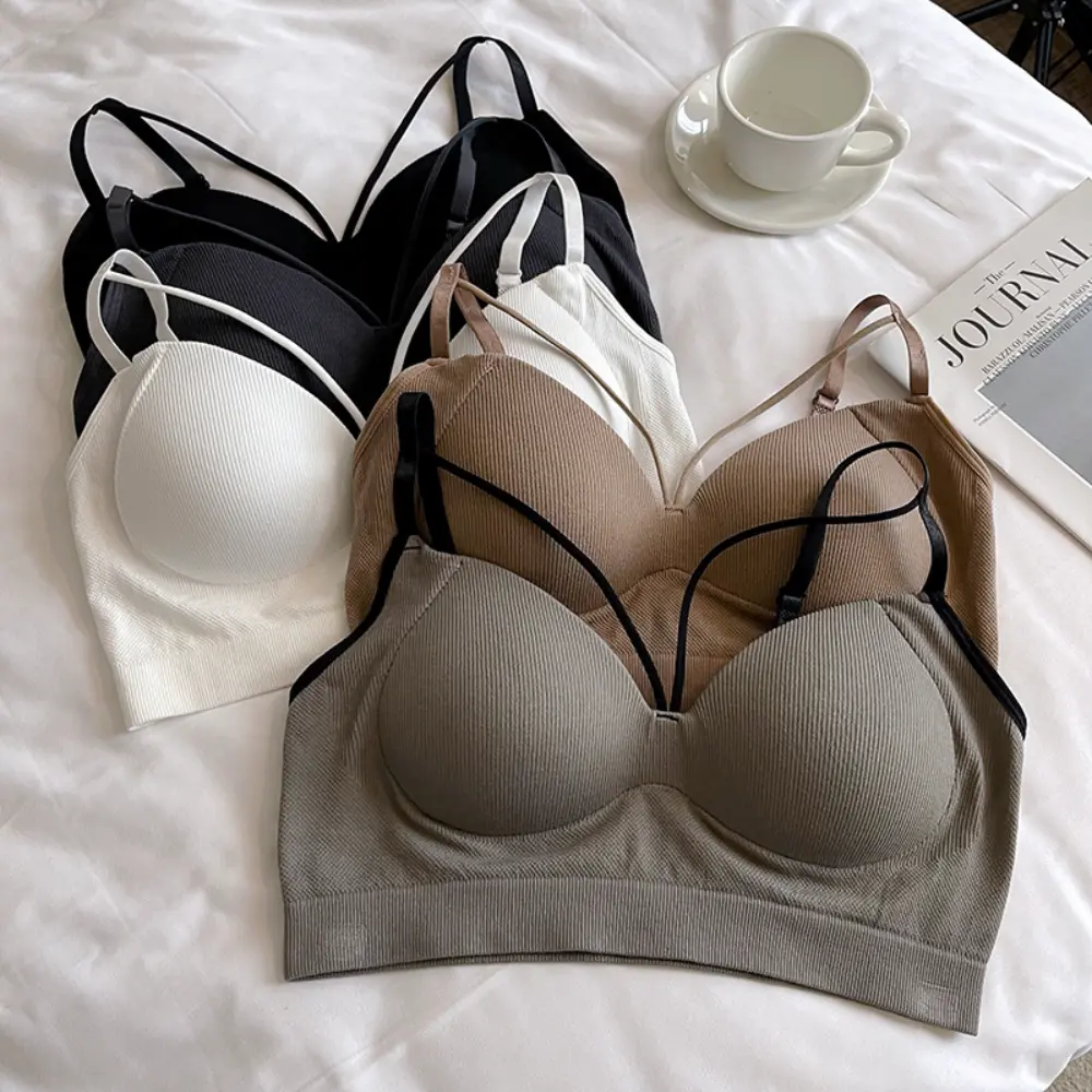 Women Sexy Crop Tops Bra Tube Top Crop Camis Top Tee Bandeau Top Basic Tank  Female Streetwear Sleeveless Seamless Sports Bra