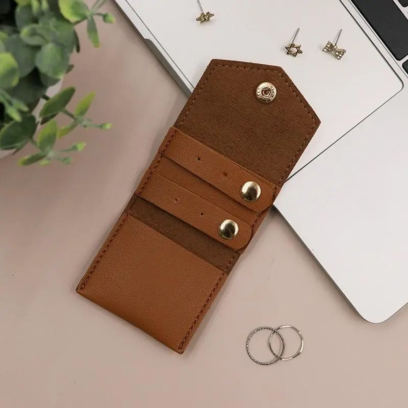 Portable Jewelry Organizer Roll Foldable Jewelry Case for Bracelet Ring Necklace Earrings Display Collection Pouch Storage Bag