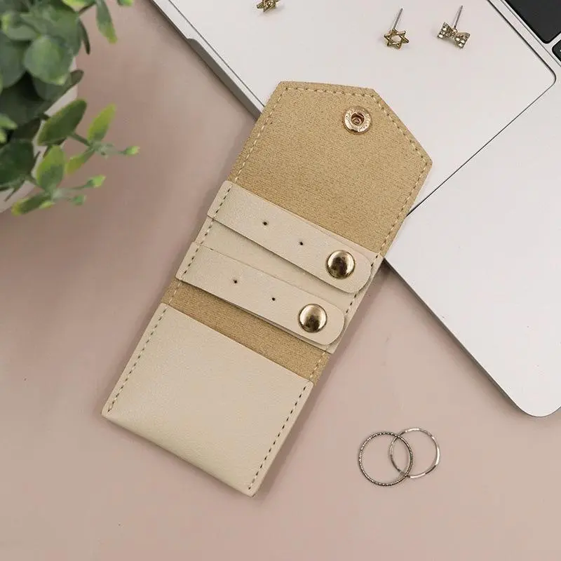 Portable Jewelry Organizer Roll Foldable Jewelry Case for Bracelet Ring Necklace Earrings Display Collection Pouch Storage Bag
