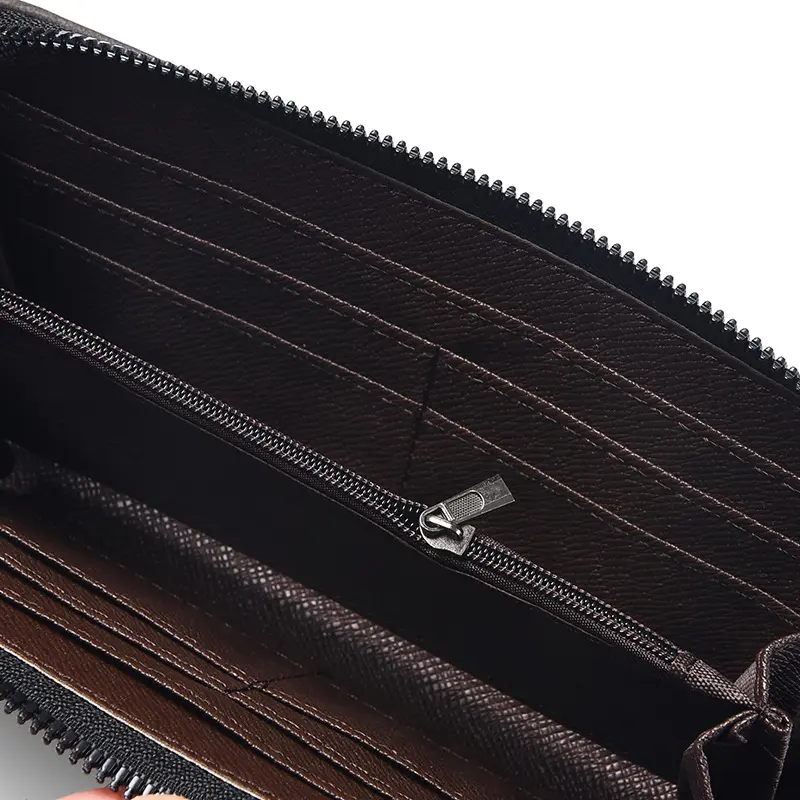 Men's Wallet Long Fashion Multiple Card Slots Men's Wallet Slim Long Thin Mens Luxury Wallet Designer Wallet Men with Coins Bag