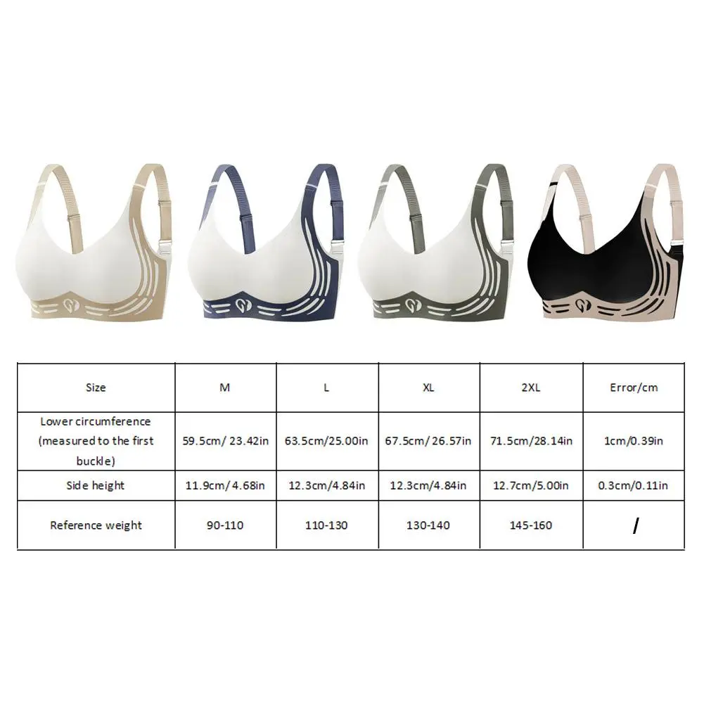 Womens Push Up Bra Super Gather Bra| Wireless Comfortable Gather Bra Lift Bra Wome Running Shock-Absorbing Sports Fixed Cup Bra