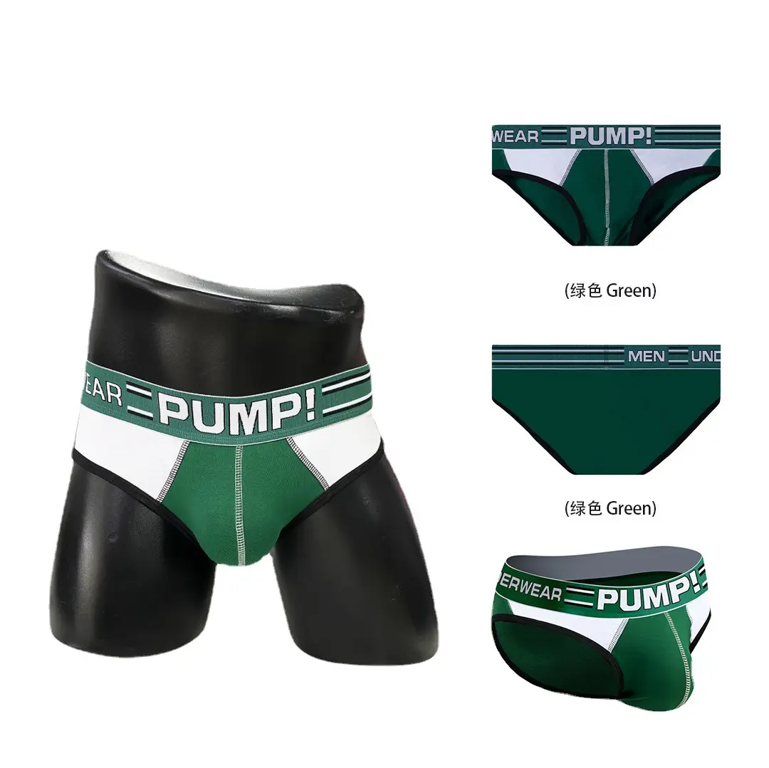 Summer Men Sexy Low Waist Briefs Bikini Underwear Breathable Large Size Underpants Sports Jockstrap Beach Outdoor Underwear