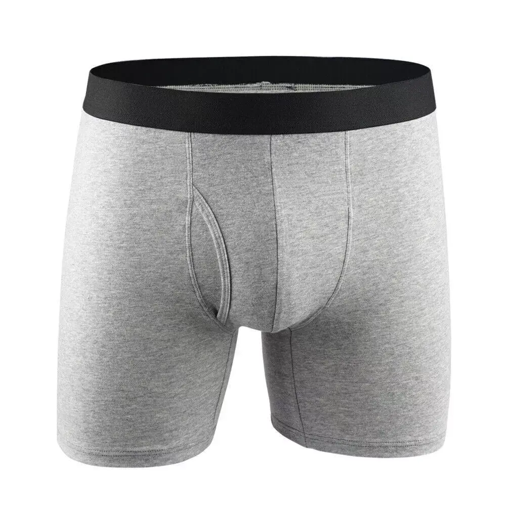 High-Quality Open Fly Men'S Underwear Classic Soft Underwear Briefs Breathable Cotton Men'S Boxers Supportive Underwear