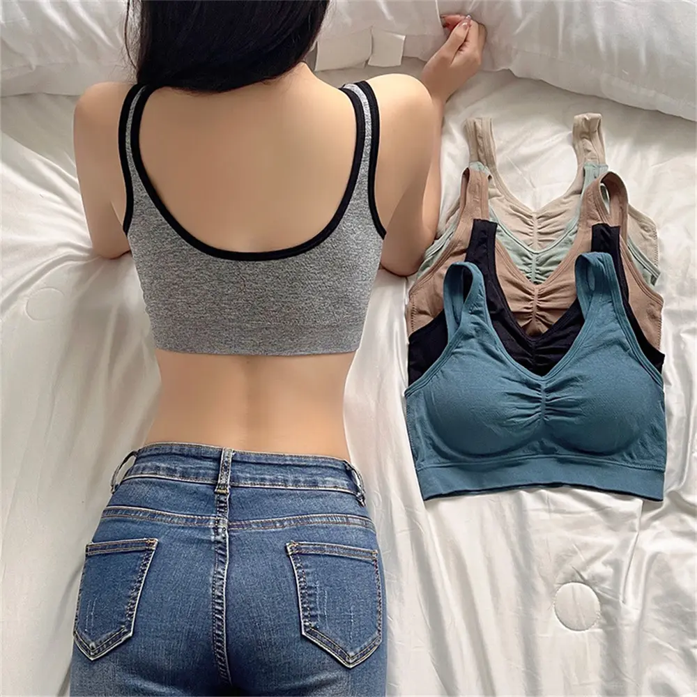 Women Sport Bras Beautiful Back Soft Breathable Underwear Shockproof High Strength Female Yoga Vest Top Running Gym Bra