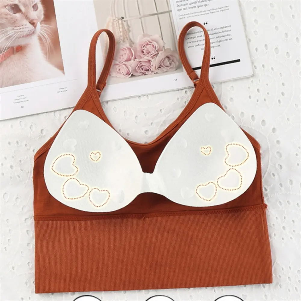 Colorful Butterfly Printed Women Sleeveless Seamless Bra Sexy Crop Tops Tube Top Female Sports Bra Crop Deep V Beauty Back Bra
