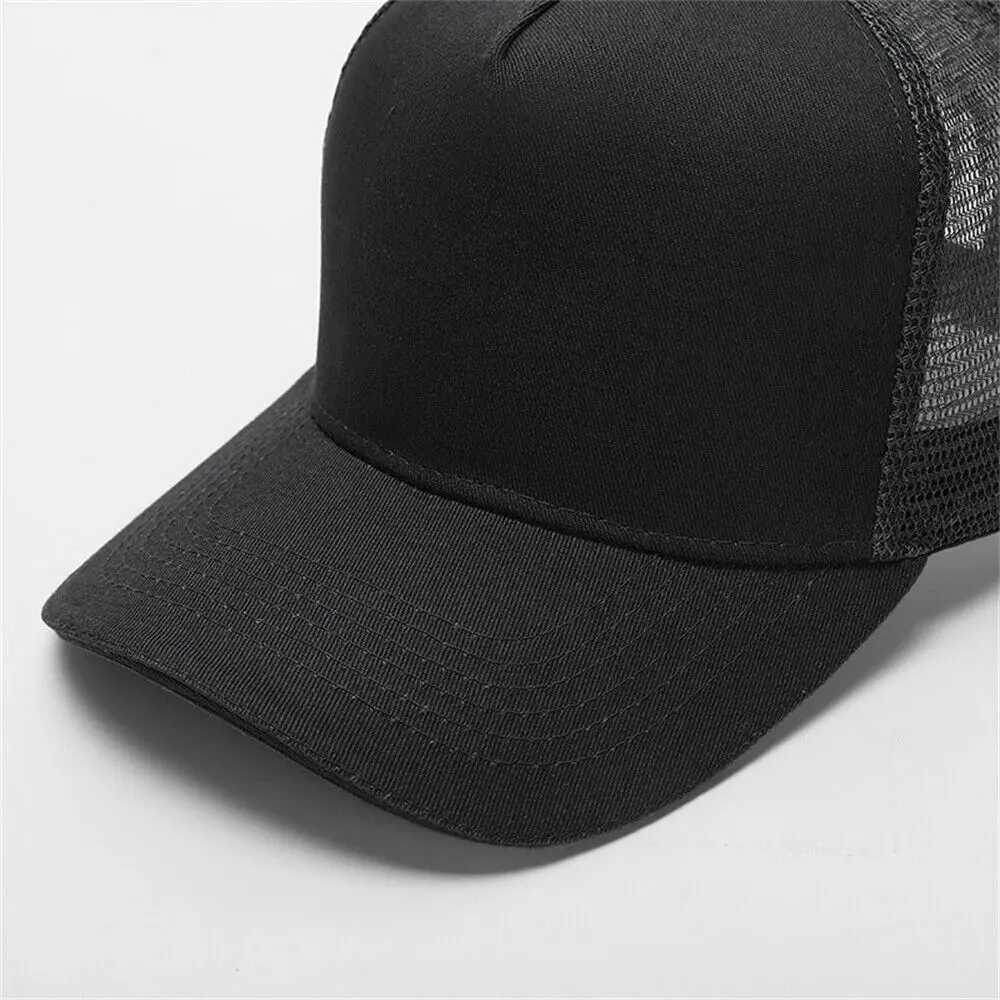 Mesh Cap Breathable Mesh Promotional Cap Trucker Cap Plain Design Baseball Hat For Marketing Merchandise Unisex Fashion Sports