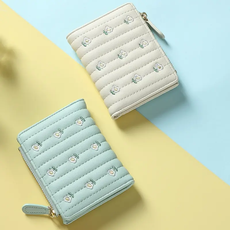 Wallet Stylish Card Holder Purse Pu Leather Pocket Wallet For Work Casual Outings Travel