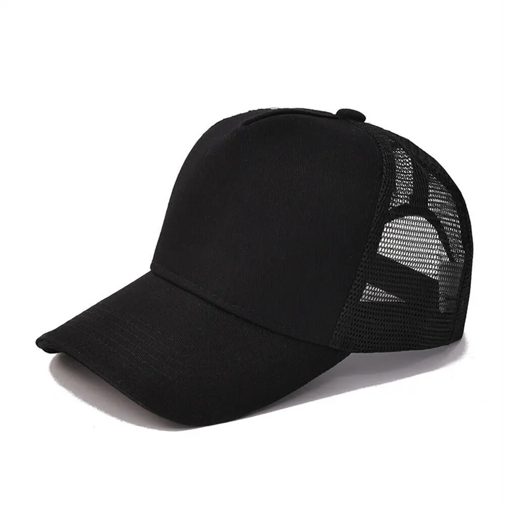 Mesh Cap Breathable Mesh Promotional Cap Trucker Cap Plain Design Baseball Hat For Marketing Merchandise Unisex Fashion Sports