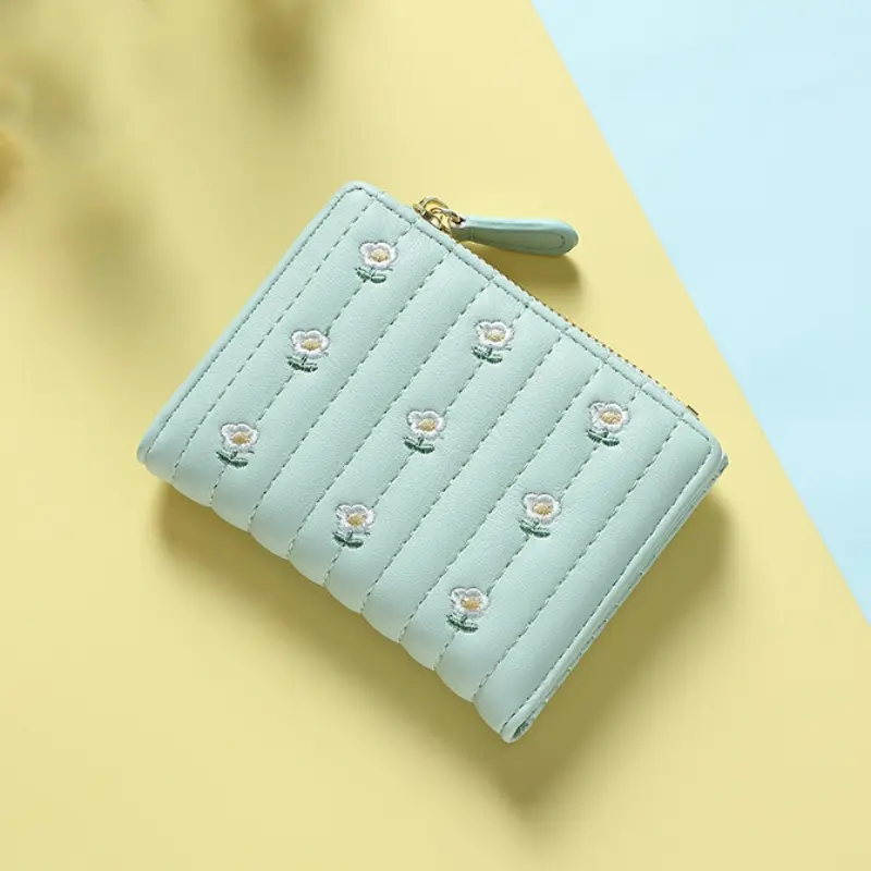Wallet Stylish Card Holder Purse Pu Leather Pocket Wallet For Work Casual Outings Travel