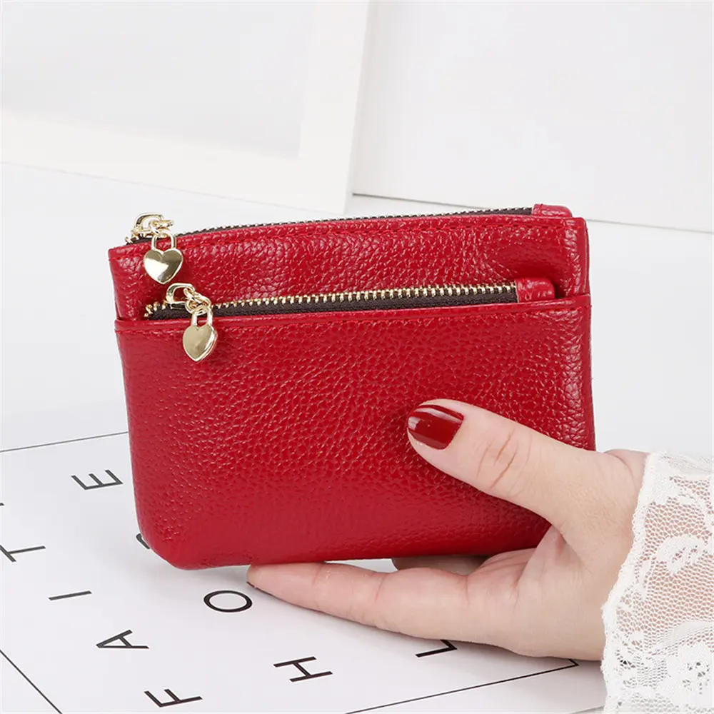 Change Purses PU Leather Coin Purse Kids Coin Pocket Wallets Zipper Card Holder For Everyday Use Gift Students