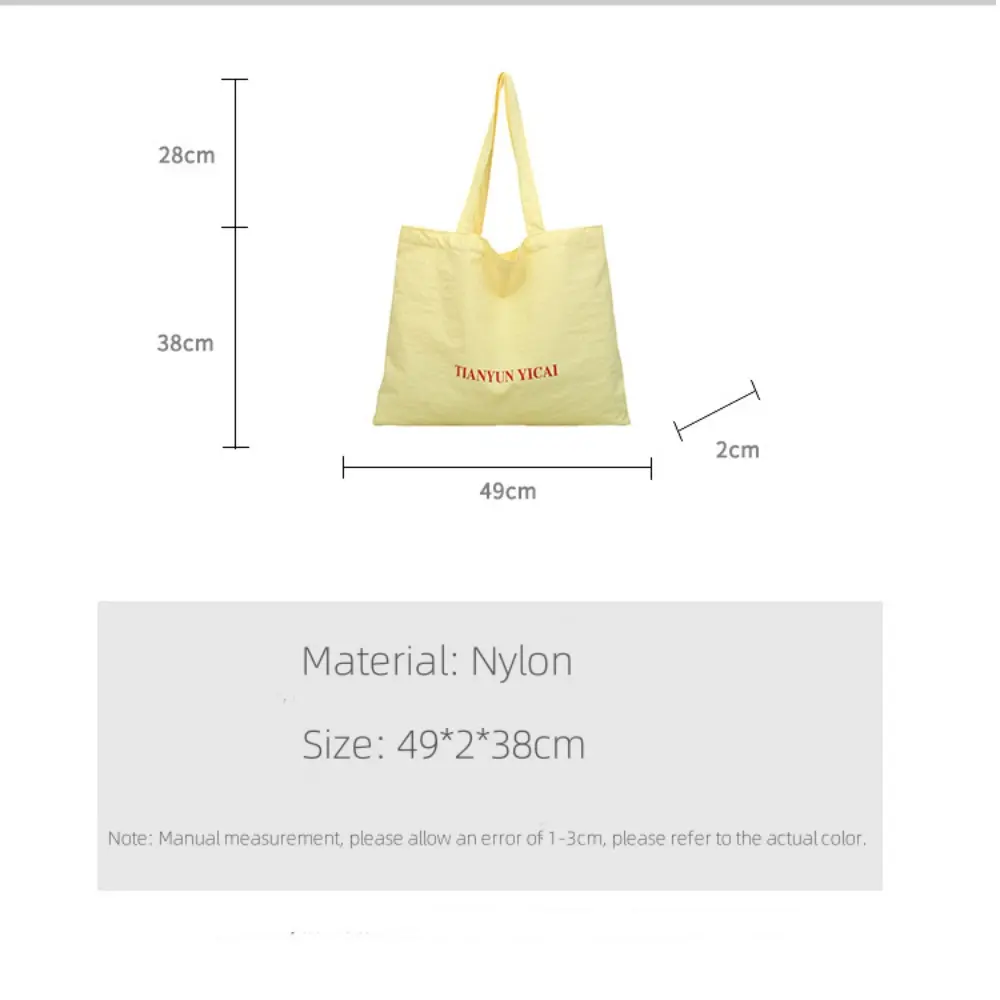 Niche Art Handbag Casual Shopping Bag Large Capacity Tote Bag For Women Letter Printing Shoulder Bag