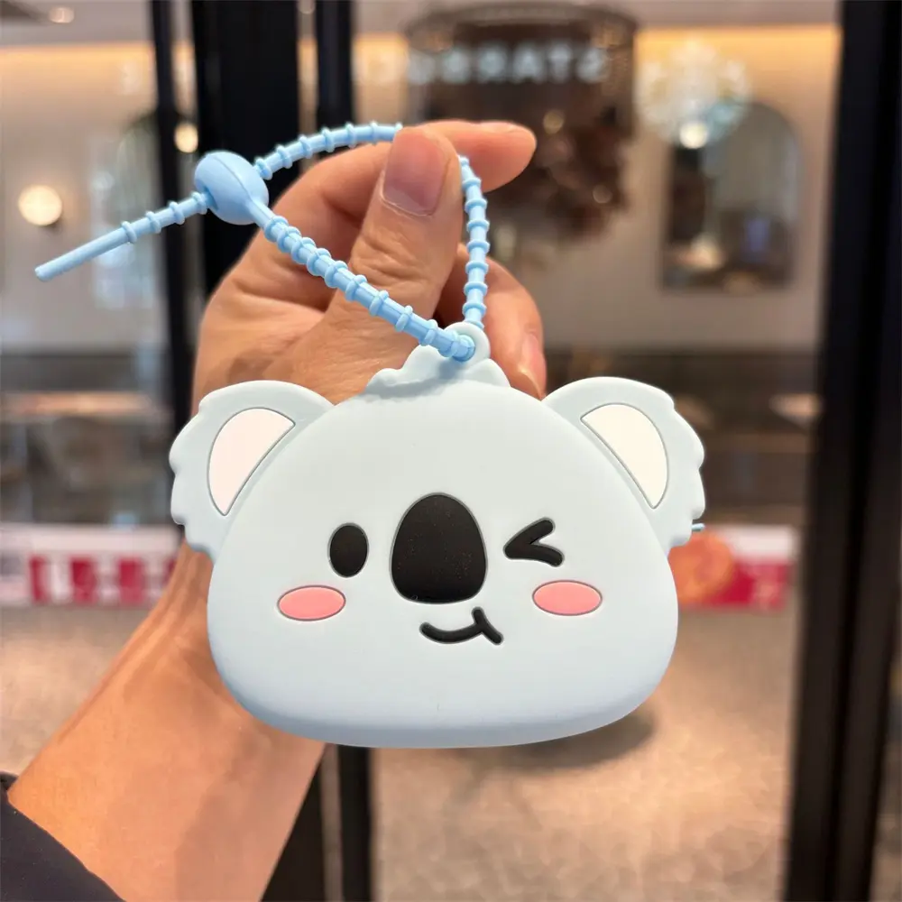 Coin Purse Silicone Wallet Lipstick Holder Portable Key Wallet For Party Favor Kids School
