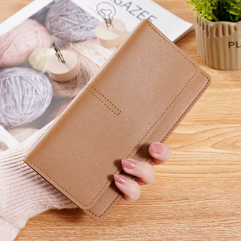 Women's Wallet PU Card Holder Coin Purse Thin Wallet For Shopping Gift Casual