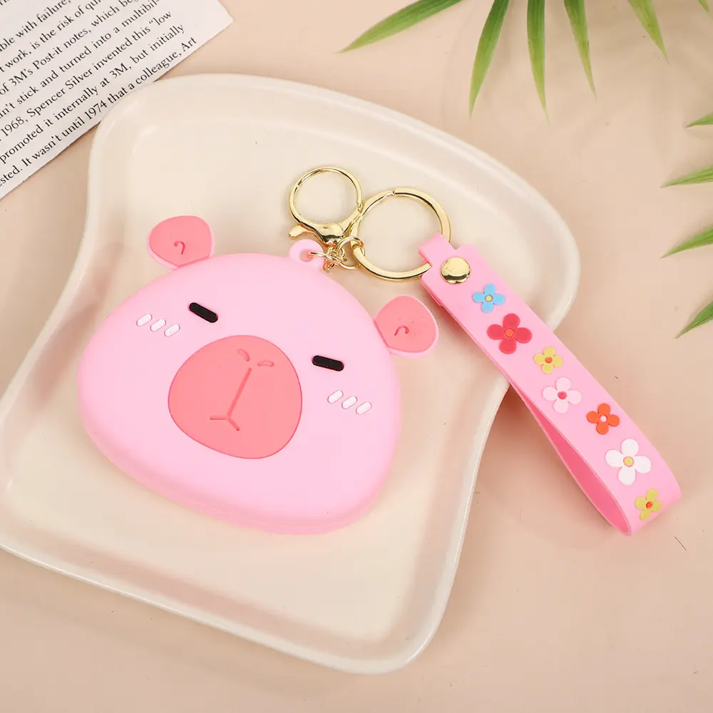 Accessories Pendant Silicone Cartoon Coin Purse Bag Charm Animal Coin Purse For Birthday Gift Party Favors Travel Accessory