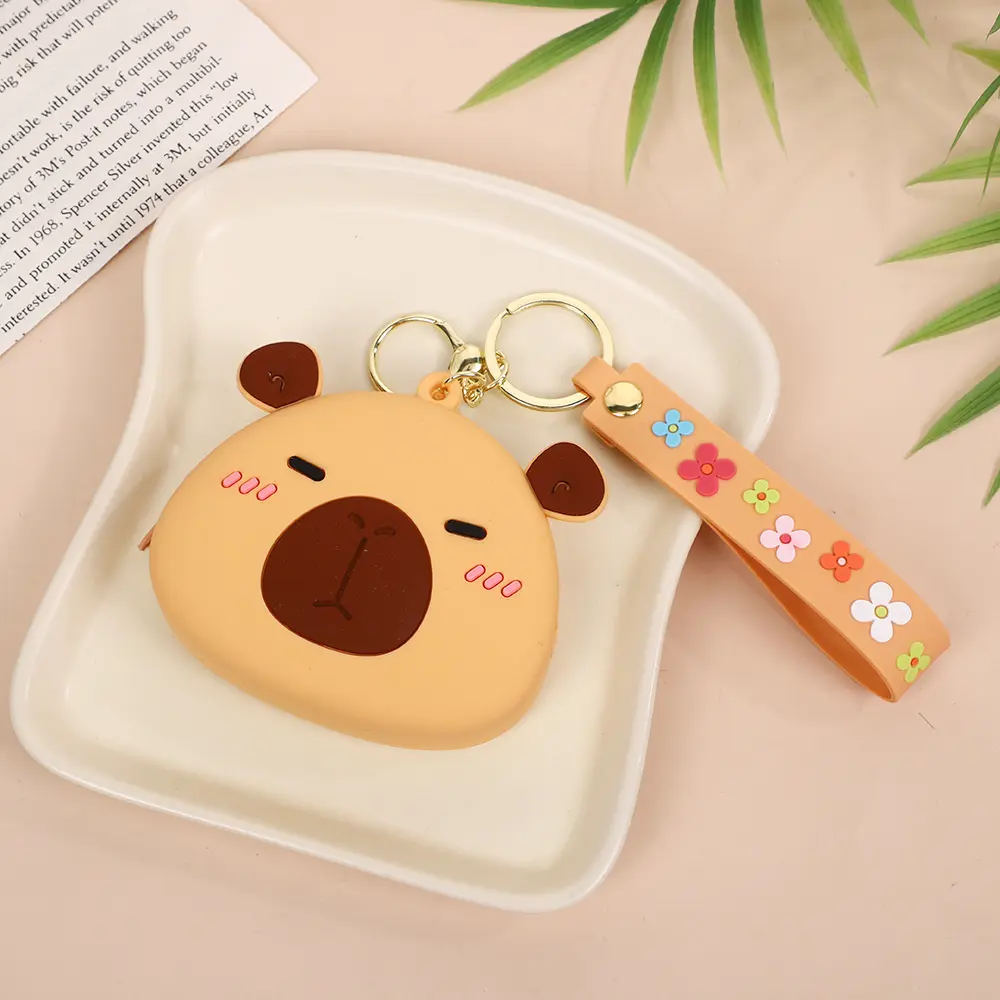 Accessories Pendant Silicone Cartoon Coin Purse Bag Charm Animal Coin Purse For Birthday Gift Party Favors Travel Accessory