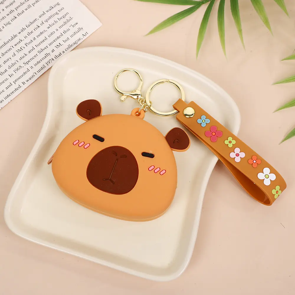 Accessories Pendant Silicone Cartoon Coin Purse Bag Charm Animal Coin Purse For Birthday Gift Party Favors Travel Accessory