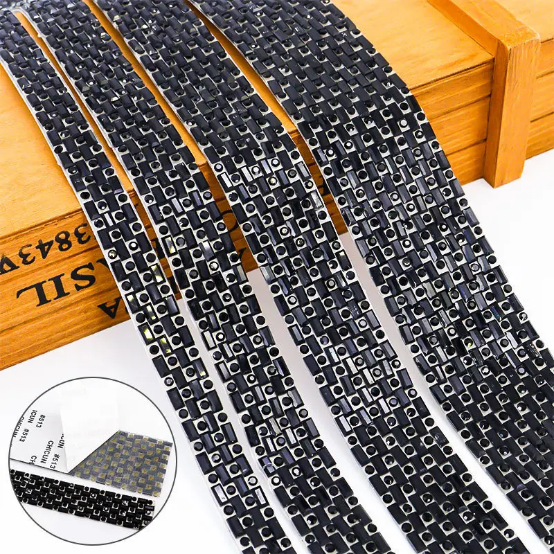 Self Adhesive Rhinestone Crystal Stickers Ribbon DIY Decoration Rhinestones Sticker For Arts Crafts, DIY Event Phone Decoration