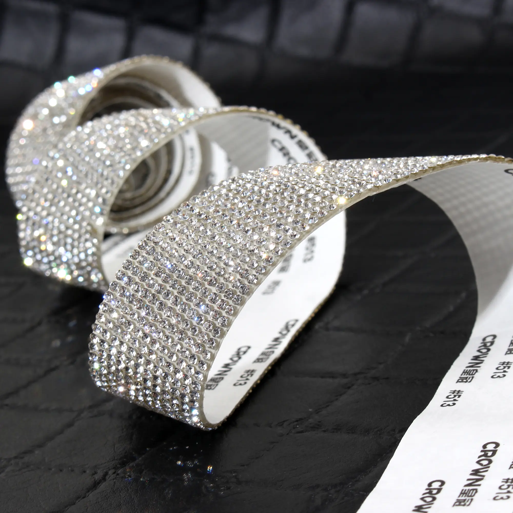 Self Adhesive Crystal Rhinestone Diamond Ribbon DIY Decoration Sticker Rhinestones for Arts Crafts, DIY Event Car Phone Decor
