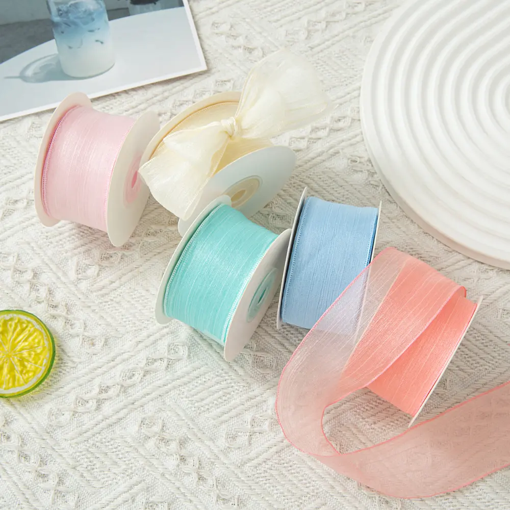Gift Wrapping Ribbon Soft Diy Ribbon Organza Ribbon Smooth For Bow Making Home Decor Wedding Decor