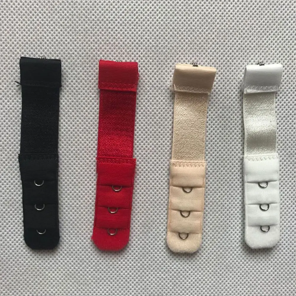 New 1pc 1 Rows 3 Hooks Bra Extender Nylon Clasp Extension Elastic On Strap Bra Extenders Adjustable Intimates Accessories