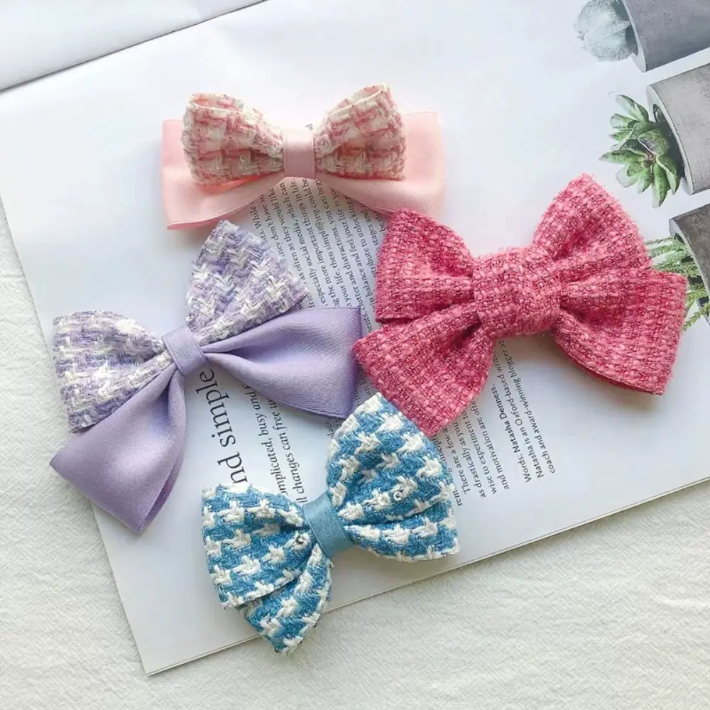 1M/Roll 4CM Color Woolen Fabric With Children's Hair Accessories Handmade Bow For Gift Wrapping Wedding Birthday Party Decor Bow