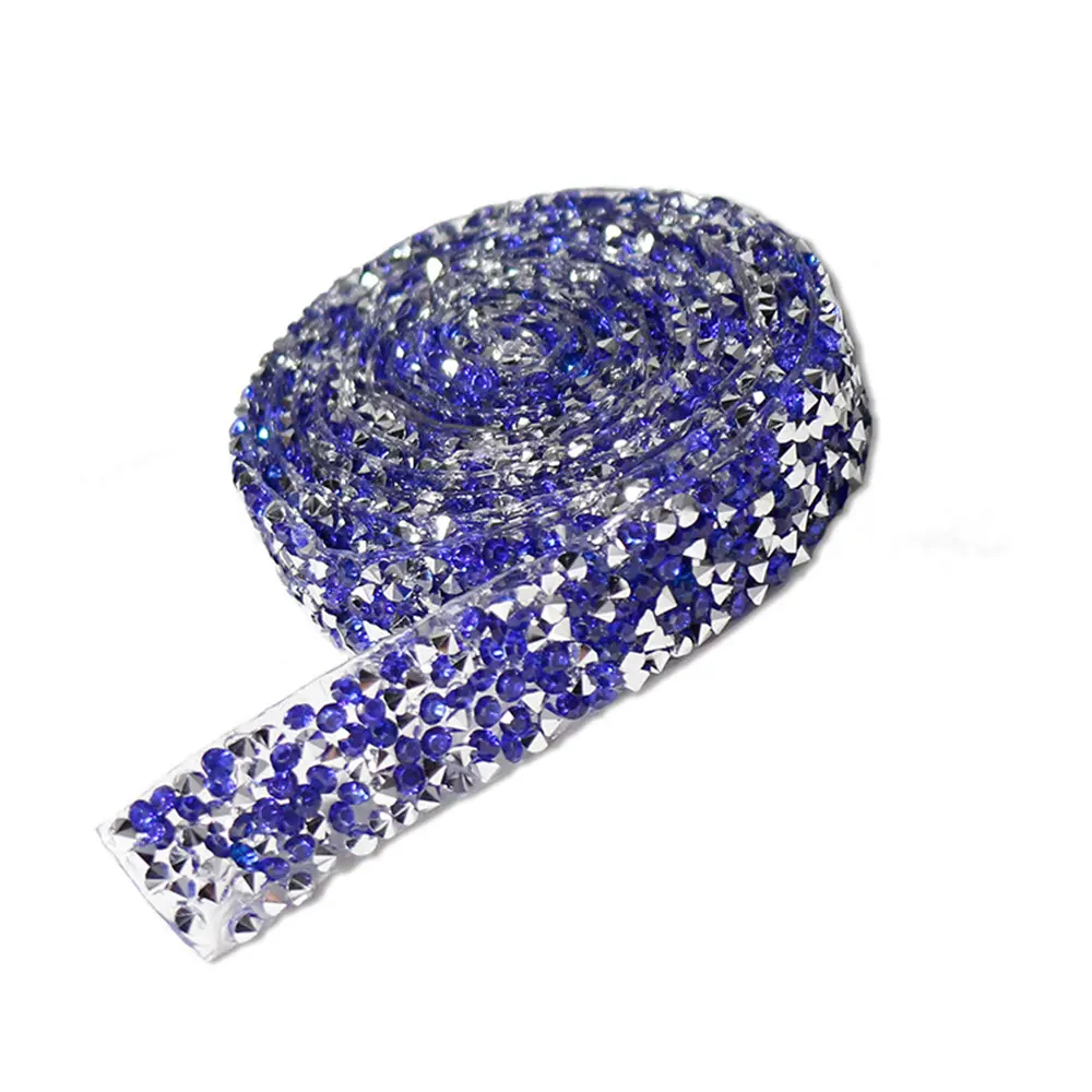 1 Yard 20mm Glitter Rhinestone Chain Tape Trim Resin Crystal Decoration DIY Belt Garment Strass Hotfix Applique Craft