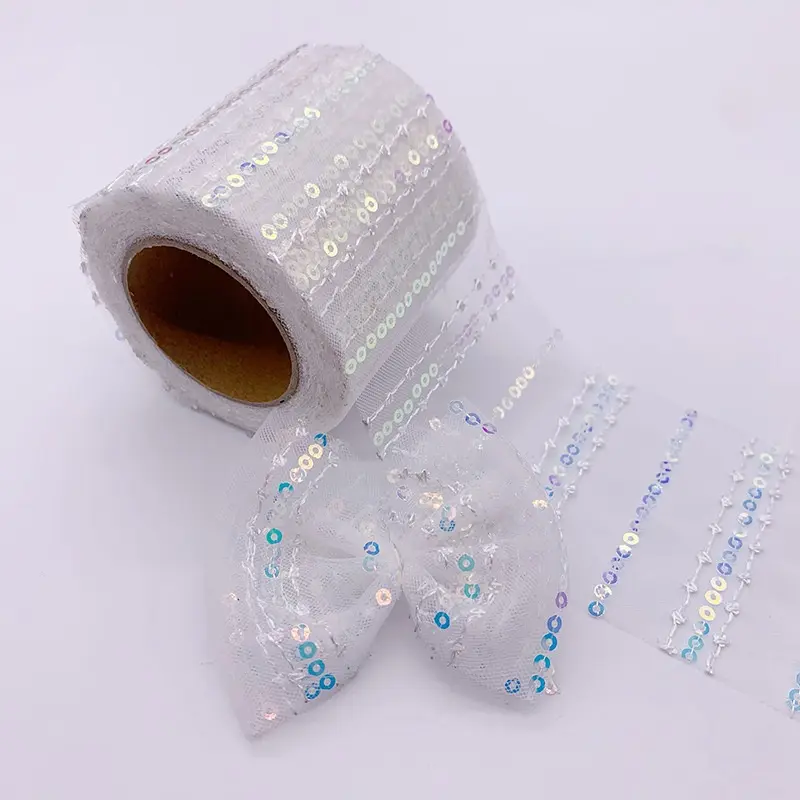 Gift Wrapping Ribbon Embroidered Bowknot Ribbon Hair Bow Supplies 10 Yards Ribbon For Hair Accessories Gift Wrapping Event