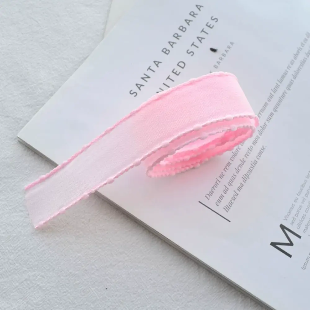 25MM New Drum Edge Spring Color Ribbon Handmade DIY Jewelry Accessories Homemade Bow Hair Clip Hair Rope Material