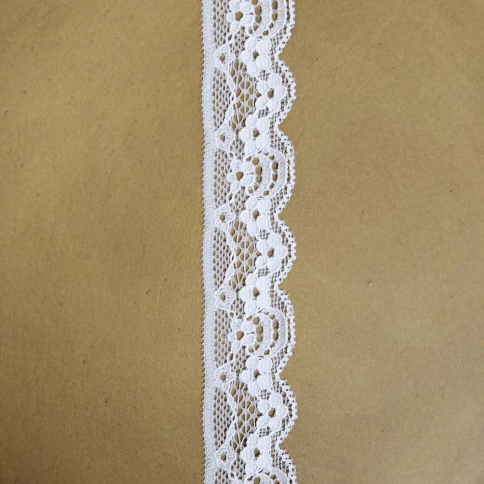 5 Yards White Lace Ribbon Soluble Embroidery Lace  Elastic Ribbon Trim Fabric For Sewing Apparel Accessories Handmade DIY Crafts