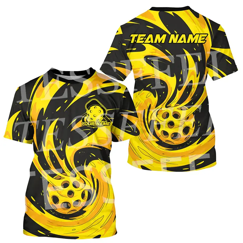 2025 Fashion New Pickleball Sport T-shirt Unisex Custom Name Personality Jersey Breathable T Shirts Pickled Funny Print Men Tee