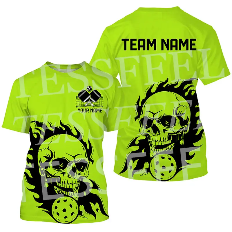 2025 Fashion New Pickleball Sport T-shirt Unisex Custom Name Personality Jersey Breathable T Shirts Pickled Funny Print Men Tee