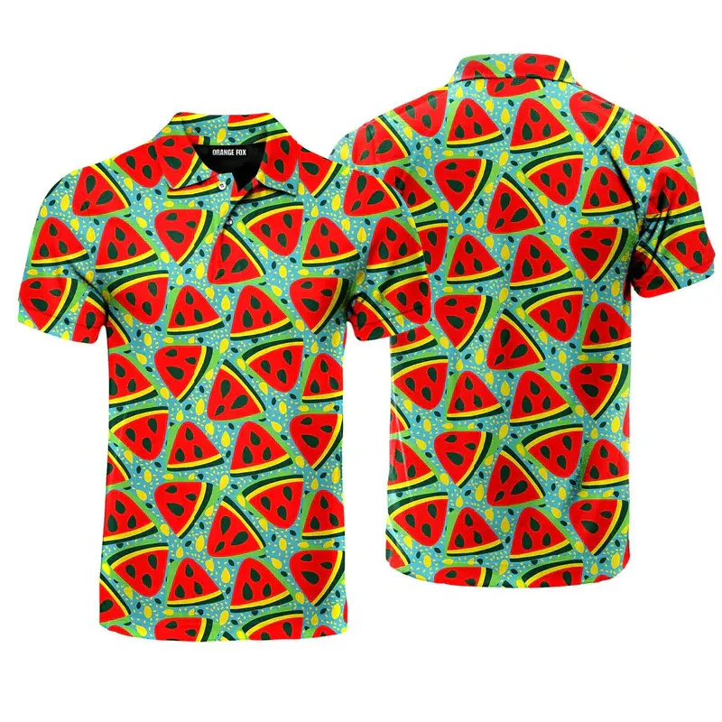Summer Funny Ice Cream Colorful Polo Shirts Unisex Fun Cookie Donut 3D Print Colors Graphic Streetwear Y2k Short Sleeve Shirt