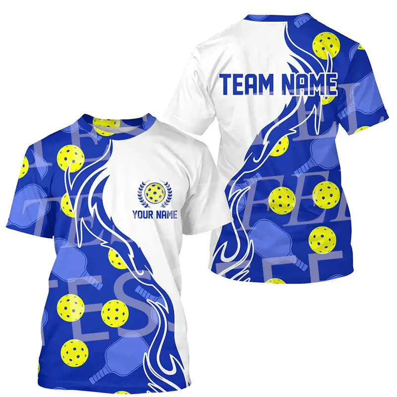 2025 Fashion New Pickleball Sport T-shirt Unisex Custom Name Personality Jersey Breathable T Shirts Pickled Funny Print Men Tee
