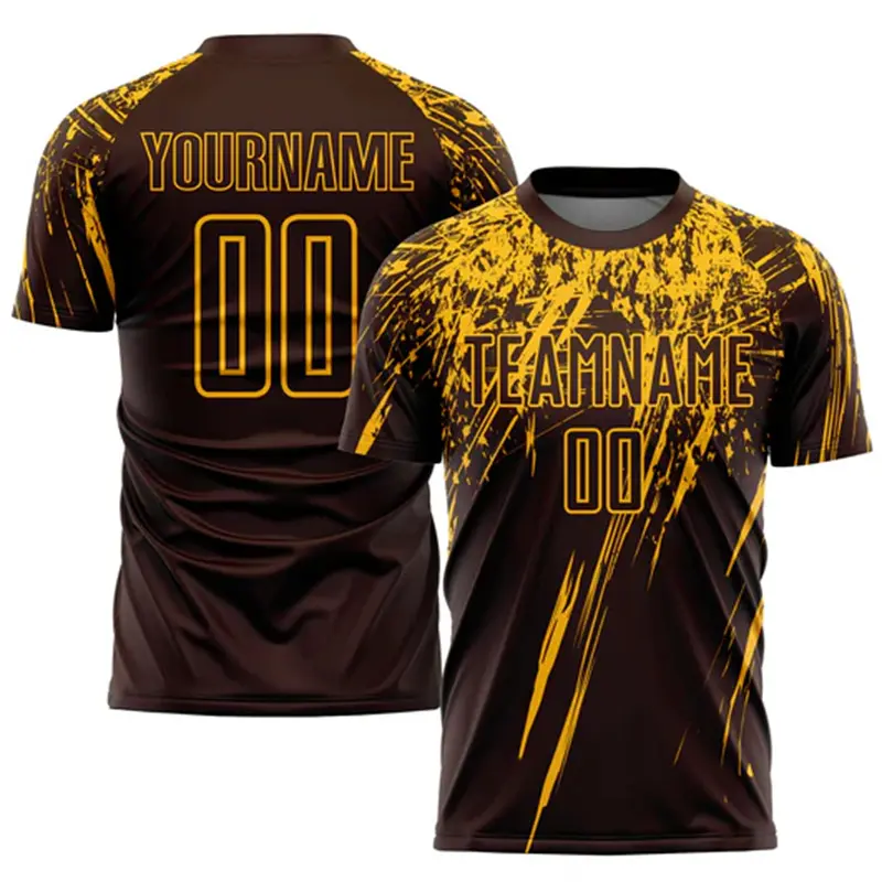 Gradient Stripes Football Jersey T-shirt Men Clothes Customize Team Name Loose T Shirts 3D Print Graffiti Fashion Trend Tee Top