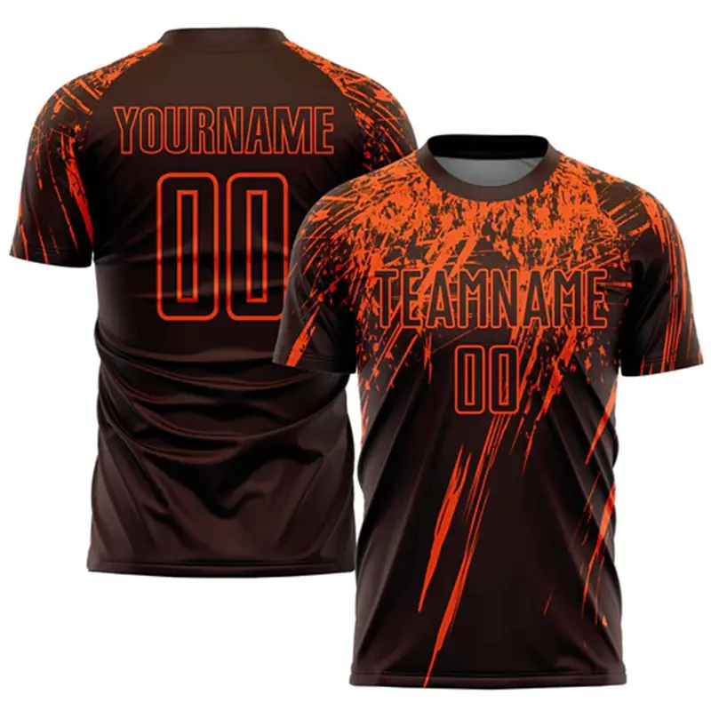 Gradient Stripes Football Jersey T-shirt Men Clothes Customize Team Name Loose T Shirts 3D Print Graffiti Fashion Trend Tee Top